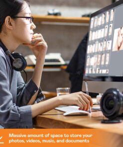 Western Digital 8TB My Book Desktop External Hard Drive, USB 3.0, External HDD with Password Protection and Backup Software - WDBBGB0080HBK-NESN 33 91de3oIDNKL