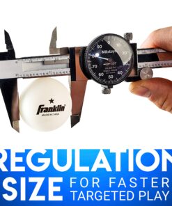 Franklin Sports Ping Pong Balls - Official Size + Weight White 40mm Table Tennis Balls - One Star Professional Ping Pong Balls - Durable High Performance Ping Pong Balls - White - 18 Pack Pack of 18 11 91deNTyyp0L