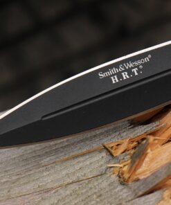 Smith & Wesson SWHRT9B 9in High Carbon S.S. Fixed Blade Knife with 4.7in Dual Edge Blade and TPE Handle for Outdoor, Tactical, Survival and EDC Standard Packaging 37 91dedRGzCvL