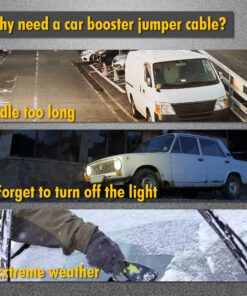 CARTMAN 4 Gauge 20 Feet Jumper Cables Automotive Booster Cables with Carry Bag for Car SUV and Pickup Trucks 20-Feet (4-Gauge) 31 91dgmwJwwL