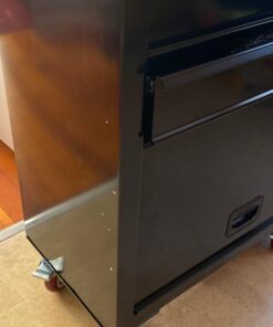 ABSLIMUS 4 inch Heavy Duty Casters Load 2400lbs, Lockable Bearing Plate Caster Wheels with Brakes, 360-degree Swivel Casters for Furniture and Workbench Cart, Set of 4 (Free Screws and a Spanner) 4 inch Red 47 91dok79jDqL