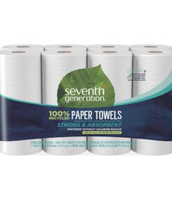 Seventh Generation Paper Towels, 100% Recycled Paper, 2-ply, 8 Count (Pack of 4) 8 Count (Pack of 4) 20 91dqtoffoiL
