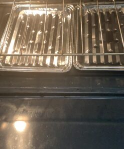 Pack of 15 Disposable Aluminum Broiler Pans – Good for BBQ, Grill Trays – Multi-Pack of Durable Aluminum Sheet Pans – Ribbed Bottom Surface - 13.40" x 9" x 0.85" 5 91dwLfprb1L