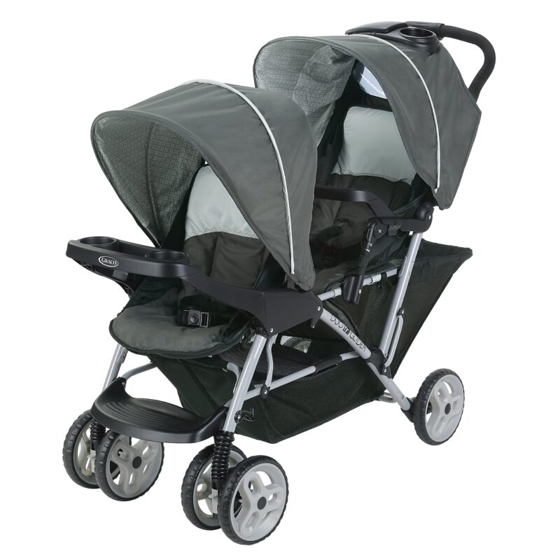 Catalog 3 Graco DuoGlider Double Stroller | Lightweight Double Stroller with Tandem Seating, Glacier