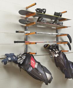 Bora Wood Organizer and Lumber Storage Metal Rack with 6-Level Wall Mount – Indoor and Outdoor Use, In Orange | PBR-001 46 91e1i6NxlHL