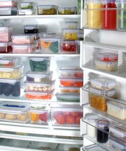 Popit! 8 Clear Food Storage Containers Set, Microwave and Freezer Safe, Little Big Box 27 91e6eEaQQKL