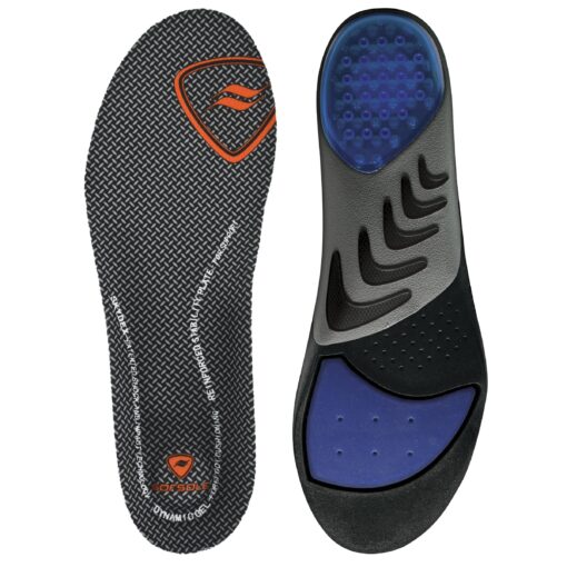 Sof Sole Men's Airr Orthotic Support Full-Length Insole Men's 9-10.5 Black