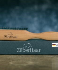 Beard Brush by ZilberHaar - Stiff Boar Bristles - Beard Grooming Brush for Men - Straightens and Promotes beard growth - Works with Beard Oil and Balm to Soften Beard – For beard kits - 6 inches long Brown 6 Inch (Pack of 1) 33 91eBxBgl4GL