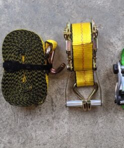 Everest Premium Ratchet Tie Down – 1 PK – 2 IN – 27 FT – 3333 LBS Working Load – 10000 LBS Break Strength – Double J Hook – Cargo Straps Perfect for Moving Appliances, Lawn Equipment and Motorcycles 31 91eDfWxRZWL