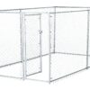 Lucky Dog 41028EZ 10' x 5' x 4' Heavy Duty Outdoor Galvanized Chain Link Dog Kennel Enclosure 96.0"L x 48.0"W x 78.0"H 43 91eHep2uXRL