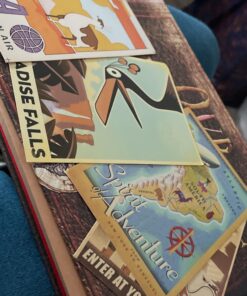 T-HAOHUA Anniversary Photo Album Scrapbook - Our Adventure Book Wedding Photo Album Scrapping 11.6"x7.5" inches, 80 Pages - Includes Bonus 5 Postcards and 5 Self-Adhesive Photo Corners multicolored 40 91eIjddTC2L