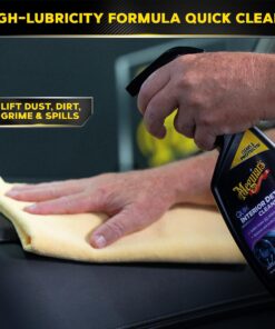 Meguiar’s Quik Interior Detailer - This Non-Greasy Formula Cleans and Protects All Interior Surfaces - Easy Cleaning and Interior Detailer - 16 Oz Quik Detailer Cleaner 24 91eJSNQK3WL