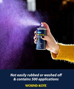 Farnam Wound-Kote Blue Lotion Spray Horse Wound Care for use on Horses and Dogs, Antiseptic Properties, for Minor Wounds, Cuts and Sores, 5 Oz 13 91eQTLINjaL