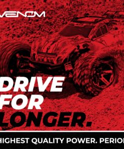 Venom Power - 7.2V 5000mAh 6-Cell NiMH RC Battery - HXT 4.00mm Plug, 12 AWG Soft Silicone Wire Connector - for Remote Controlled Vehicles, 1/10 Redcat Buggy, Car, Truck and Crawler 9 91eS dgBzNL