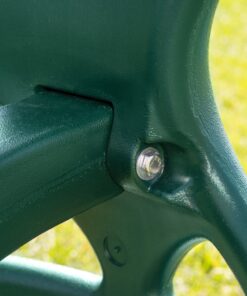 Swing-N-Slide WS 3452 Heavy Duty Two Person Dual Glider Swing, with Coated Chains to Prevent Pinching, 18" W x 25 in H x 40" L, Green 11 91eZdGnzl8L