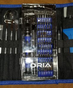 ORIA Precision Screwdriver Set, 86 in 1 Repair Tool Kit, Screwdriver Kit with Portable Bag for Game Console, Tablet, PC, Macbook and Other Electronics, Blue 78 91edfthFdML