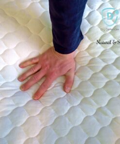 Organic Cotton Waterproof Fitted Crib Pad - Natural Baby Crib Mattress Cover & Protector - Unbleached, Non-Toxic & Hypoallergenic (28" x 52" x 7") 15 91eegzZKnL