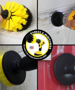 Drillbrush Drill Brush Scrub Brush Drill Attachment Kit - Drill Powered Cleaning Brush Attachments - Time Saving Cleaning Kit – Our Drill Brush Attachment kit is Great for Cleaning Tile and Grout Multicolor 26 91egwARM6eL