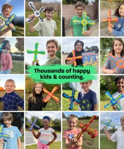 Boomerang Kids Outdoor Frisbee - Soft Toy Boomerangs Gifts for Boys 8-12 & Girls 8-12 - Outside Boys Toys Age 6 7 8 9 10 11 & Up Best Stocking Stuffer Gift Ideas for Kids - Backyard Games Flying Disc Blue 20 91ehWTtdkTL