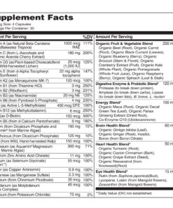 NATURELO Whole Food Multivitamin for Men - with Vitamins, Minerals, Organic Herbal Extracts - Vegetarian - for Energy, Brain, Heart, Eye Health - 120 Vegan Capsules 31 91ekEKNlFOL