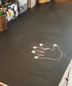 Kassa X-Large Chalkboard Wallpaper - Clear | 1.4ft x 6.5ft Adhesive Paper Roll | Includes 3 Markers & Eraser Cloth | Peel & Stick on a Wall, Table & Desk | Ideal for Use at Home, School, Office & More Black 60 91eo3byNtHL