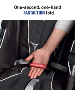 Graco FastAction Fold Sport Travel System | Includes the FastAction Fold Sport 3-Wheel Stroller and SnugRide 35 Infant Car Seat, Gotham 11 91eodQ8ahOL