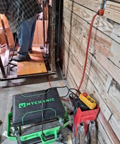 Partsam 2200 lbs Lift Electric Hoist Crane Remote Control Power System, Zinc-Plated Steel Wire Overhead Crane Garage Ceiling Pulley Winch w/Premium Straps (w/Emergency Stop Switch) 33 91epn9ffg L