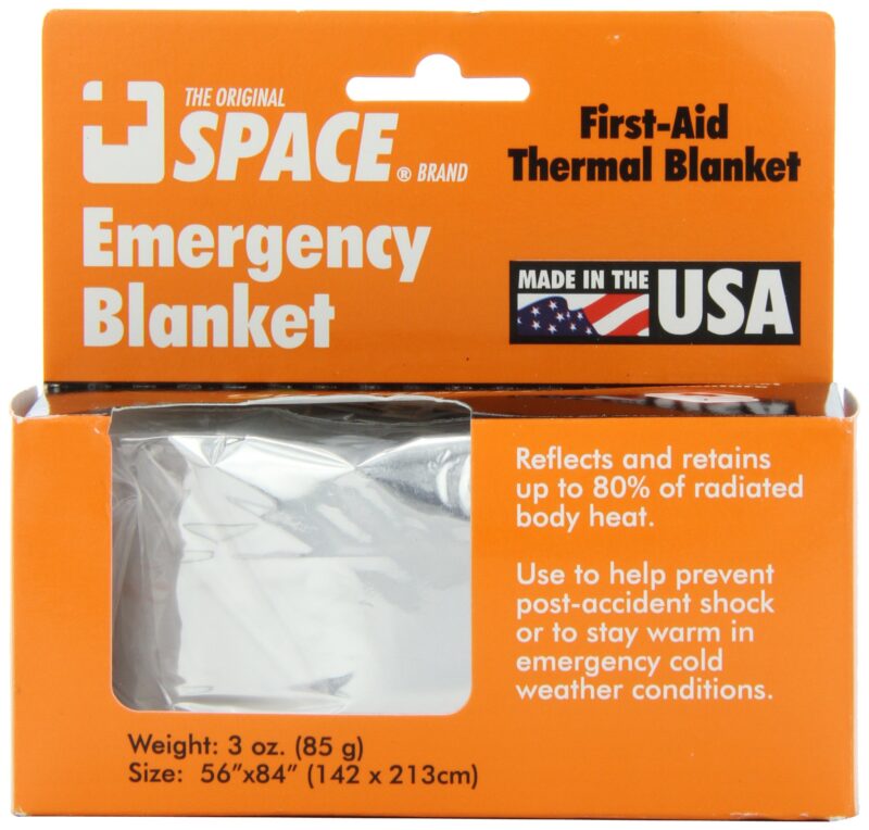 Grabber - The Original Space Brand Emergency Survival Blanket - Silver