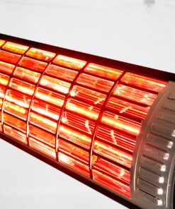 Alternative view of 1500 Watt Gold Coated Tungsten Quartz Infrared Heater Remote Controlled Patio Heater/on Off/High/Low/med