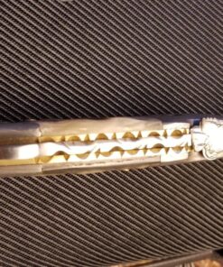 Custom made damascus blade & bolsters ram horn handle,with genuine leather sheath 5060-RD 35 91esNbdWQuL