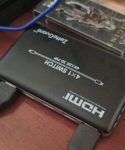 Zettaguard 4 Port 4 x 1 HDMI Switch with PIP (Picture in Picture)and IR Wireless Remote Control, HDMI Switcher Hub Port Switches for PS4 Xbox Apple TV Fire Stick Blu-Ray Player (ZW410) 4 In 1 Out 36 91evZQErM1L