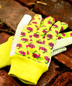 G & F 1852-3 Women Soft Jersey Garden Gloves, Women Work Gloves, 3-Pairs Green/Red/Blue per Pack 35 91evkuMRsTL