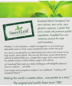 SweetLeaf Natural Stevia Sweetener, 35 Packets (Pack of 4) 9 91exjYEtL