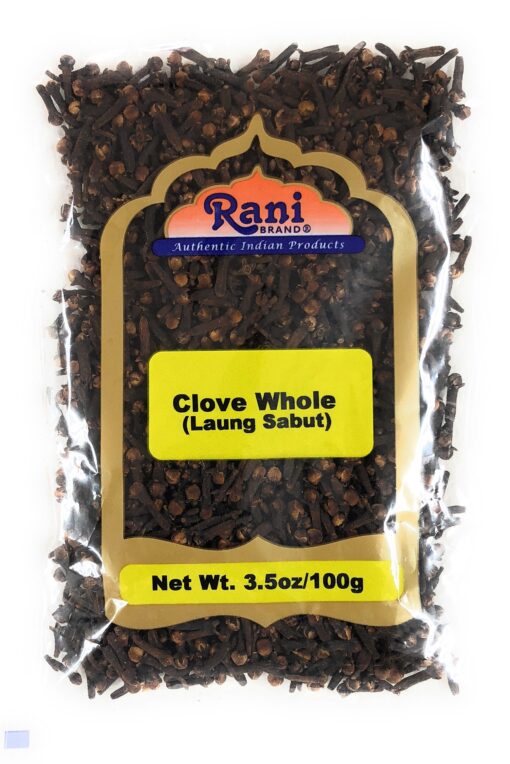 Rani Cloves Whole (Laung) 3.5oz (100g) Great for Food, Tea, Pomander Balls and Potpourri, Hand Selected, Spice ~ All Natural | NON-GMO | Vegan | Gluten Friendly | Indian Origin WHOLE (Bag) 3.5 Ounce (Pack of 1)