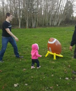 Fun Express 45 inch Inflatable Football And Tee Set, Inflate For Game Day Party Decorations, Sports Theme Photo Props 12 91f06Qt3ypL