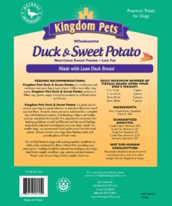 Alternative view of Kingdom Pets Filler Free Duck Jerky & Sweet Potato Twists, Premium Treats for Dogs, 48-Ounce Bag