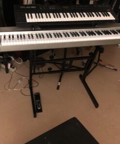 On-Stage KS7365EJ Pro Heavy-Duty Folding-Z Keyboard Stand with 2nd Tier,Black Black 26 91fEn7hViaL