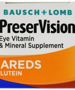 PreserVision AREDS Eye Vitamin & Mineral Supplement, by Bausch + Lomb, 120 Count Bottle (Soft Gels) Areds Lutein 120 Count (Pack of 1) 17 91fIbRC01yL