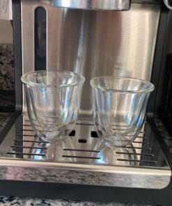 De'Longhi DeLonghi Double Walled Thermo Espresso Glasses, Set of 2, Regular, Clear, 90 milliliters Espresso Glasses (set of 2) 31 91fObW848FL