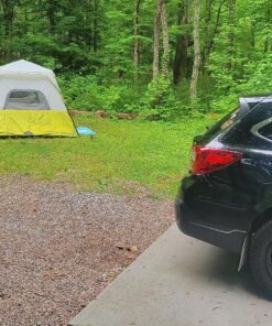 CORE 6 Person Instant Cabin Tent | Portable Large Pop Up Tent with Easy 60 Second Camp Setup for Family Camping | Included Hanging Organizer for Outdoor Camping Accessories Light Gray/Green 35 91fUbuoGooL