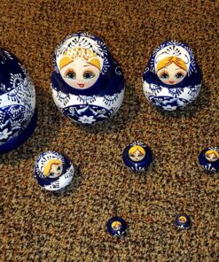 YAKELUS Russian Nesting Dolls Russian Dolls Matryoshka Doll Russian Dolls for Kids for Adults 10 Piece Set Handmade 1070 1070 (10 Piece) 19 91fUu lnI5L