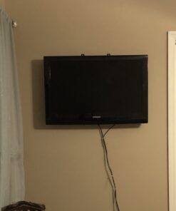 PERLESMITH Tilting TV Wall Mount Bracket Low Profile for Most 23-60 inch LED LCD OLED, Plasma Flat Screen TVs with VESA 400x400mm Weight up to 115lbs, Fits 16" Wood Stud Black 33 91fVfqSRzKL