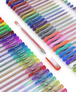 Alternative view of ARTEZA Colored Gel Pens Set of 60, Fine Point (0.8-1.0mm) Pens for Journaling and Coloring, Non-Toxic, Acid-Free, Vibrant Ink Pens for Adults