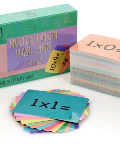 Multiplication Flash Cards, one Set of 0-12 Times Tables Cards, 169 Double Sided Multiplication Flash Cards with 2 Rings Included (Keeps Cards Tidy) 14 91fZkYfZHeL