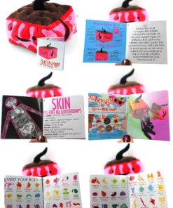 Alternative view of I Heart Guts Skin Plush - More Melanin - 9" Dermatology Gift Stuffed Toy Plushie
