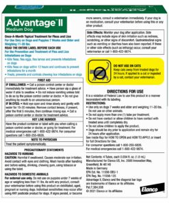 Alternative view of Advantage II Medium Dog Vet-Recommended Flea Treatment & Prevention | Dogs 11-20 lbs. | 4-Month Supply 4-Pack