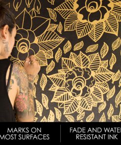 SHARPIE Metallic Fine Point Permanent Marker, Gold, 4 Count 14 91fgCAYOnL 1