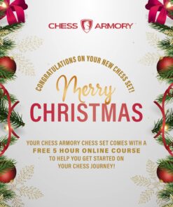 Alternative view of Chess Armory Chess Sets 15 Inch Wooden Chess Set Board Game for Adults and Kids with Extra Queen Pieces & Storage Box Non-Magnetic