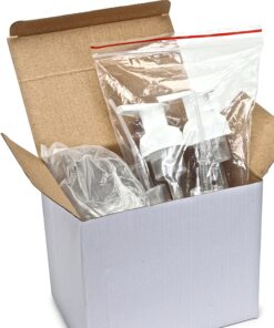 Vivaplex, 4, Clear, 8.5 oz (250 ml), Oval, Plastic Foaming Soap Dispensers, with White Pumps 14 91fjXEZgJOL