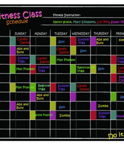 Magnetic Refrigerator Chalkboard Dry Erase Chore Responsibility Activity Reward Star Exercise Diet Nutrition Chart Children Kids Teens Mom Teacher in Home Kitchen Classroom 12" X 16" Black Fluorescent 12" X 16" (Chore / Responsibility Chart) 18 91fjyeLjSL